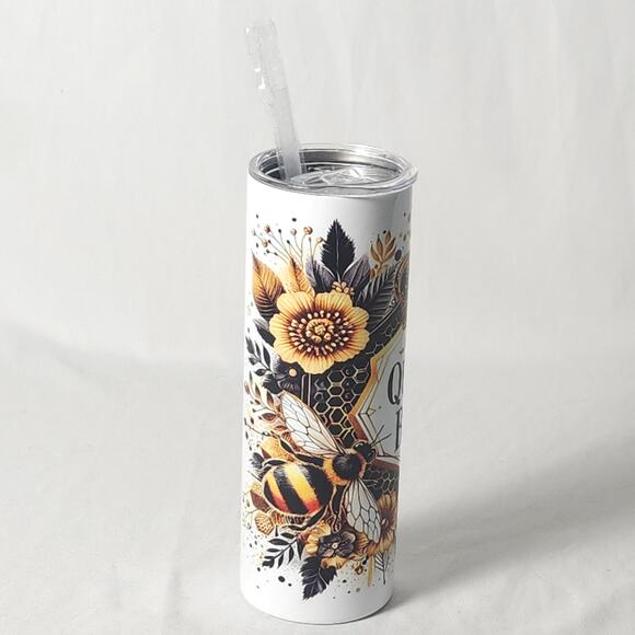 New w/out tags Stainless Steel Tumbler - "Queen Bee" - 20 Oz. - Picture 4 of 6